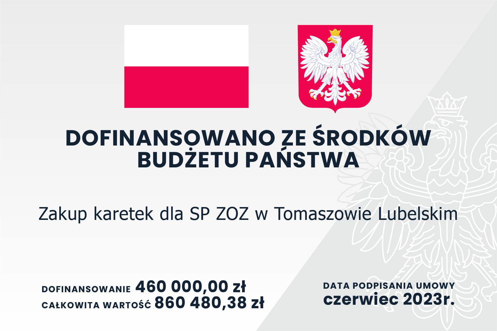 Miło nam poinformować, że Szpital w Tomaszowie Lubelski zakupił dwie nowoczesne karetki wraz z wypo…