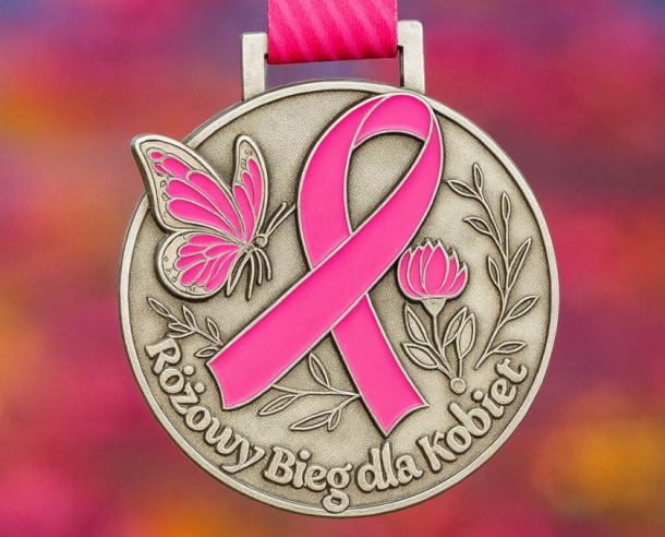medal "Różowy Bieg Kobiet w Tomaszowie Lubelskim"